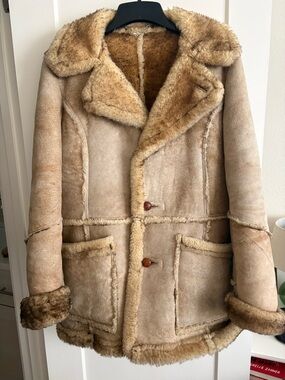 Vintage Gino Leather Fur Coat